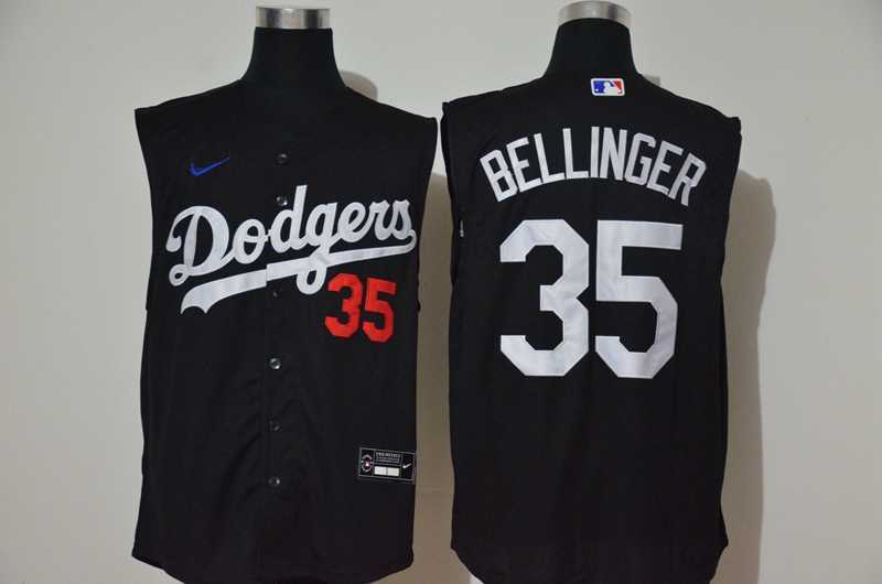 Dodgers 35 Cody Bellinger Black Nike Cool Base Sleeveless Jersey,We sell and wholesale Dodgers 35 Cody Bellinger Black Nike Cool Base Sleeveless Jersey on line form chian!